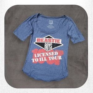 Blue Beastie Boys Tee, Women's XS